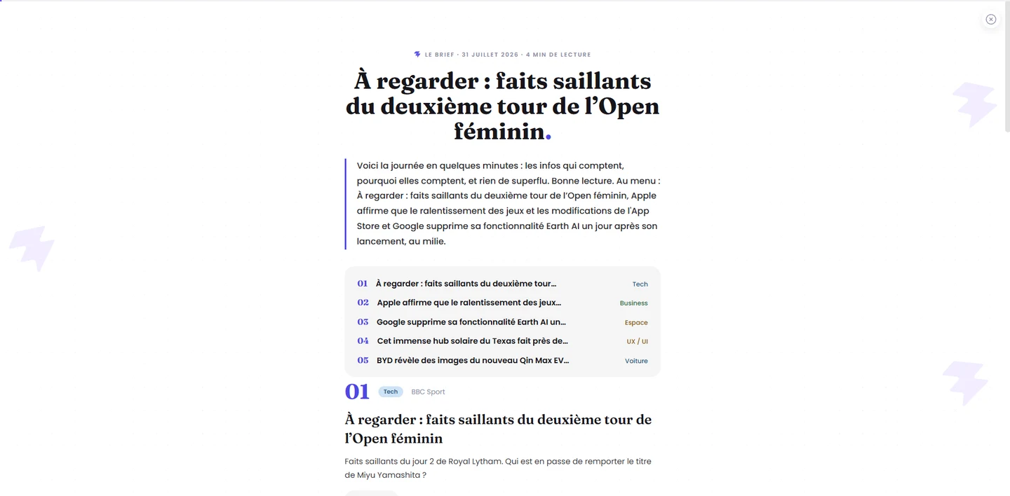 Le Brief